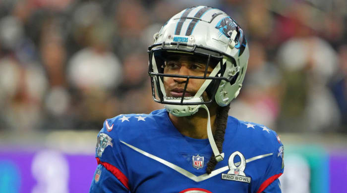 NFC cornerback Stephon Gilmore of the Carolina Panthers (9)